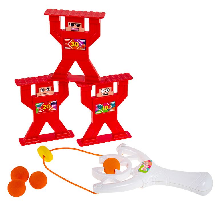 Smiki, Traf do celu - Super Proca, Slingshot, gra zręcznościowa