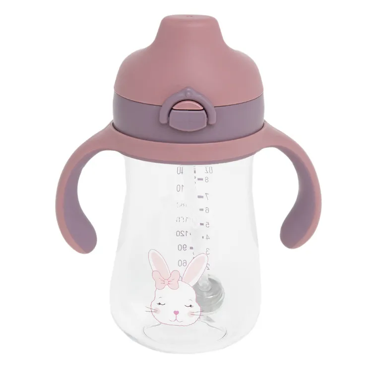 Smiki, Very Bunny, bidon niekapek, królik, różowy, 280 ml