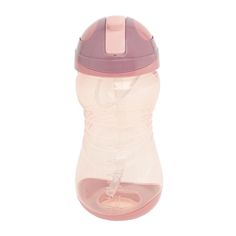 Smiki, Very Bunny, bidon ze słomką, 450 ml, różowy