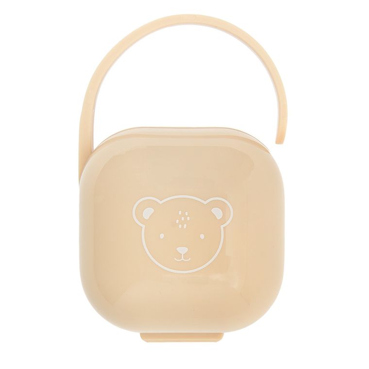 Smiki, Very Bunny, plastikowe etui na smoczek, beżowe