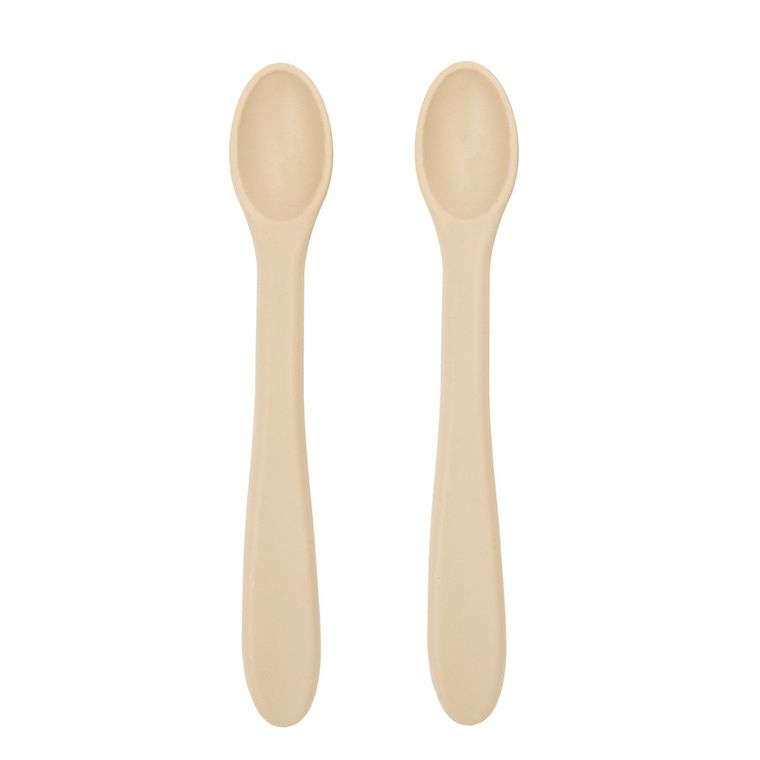 Smiki, Very Bunny, silikonowe łyżeczki, beżowe, 2 szt.