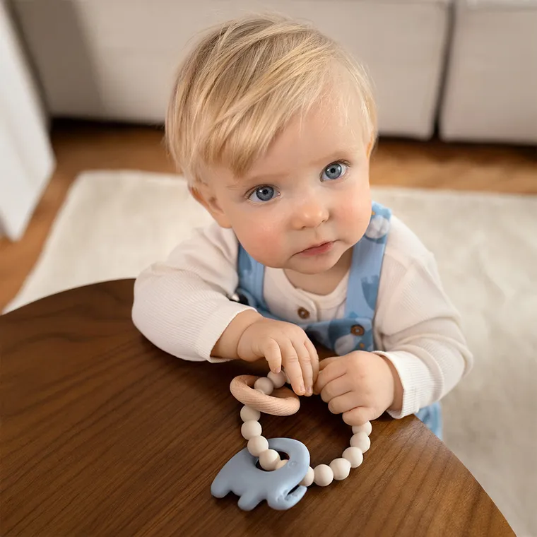 Smiki, Very Bunny, Słonik, sensoryczny gryzak, zabawka niemowlęca