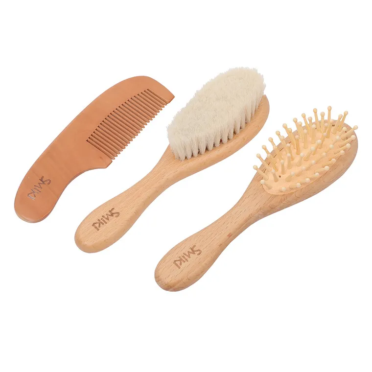 Smiki, Very Bunny, zestaw do włosów, drewniane szczotki i grzebień