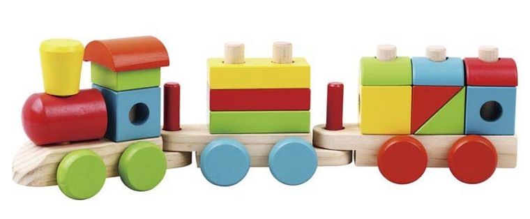 Smiki, Woddy The Train, drewniany pociąg