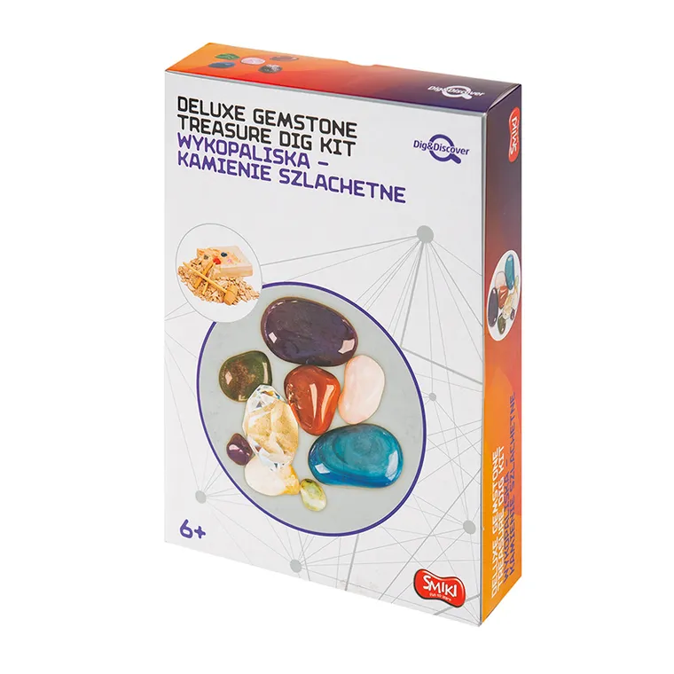 Smiki, Wykopaliska, kamienie szlachetne, zestaw naukowy