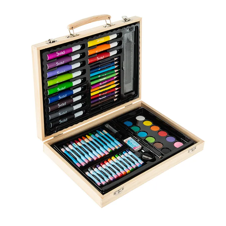 Smiki, zestaw artystyczny w walizce, 68 elementów