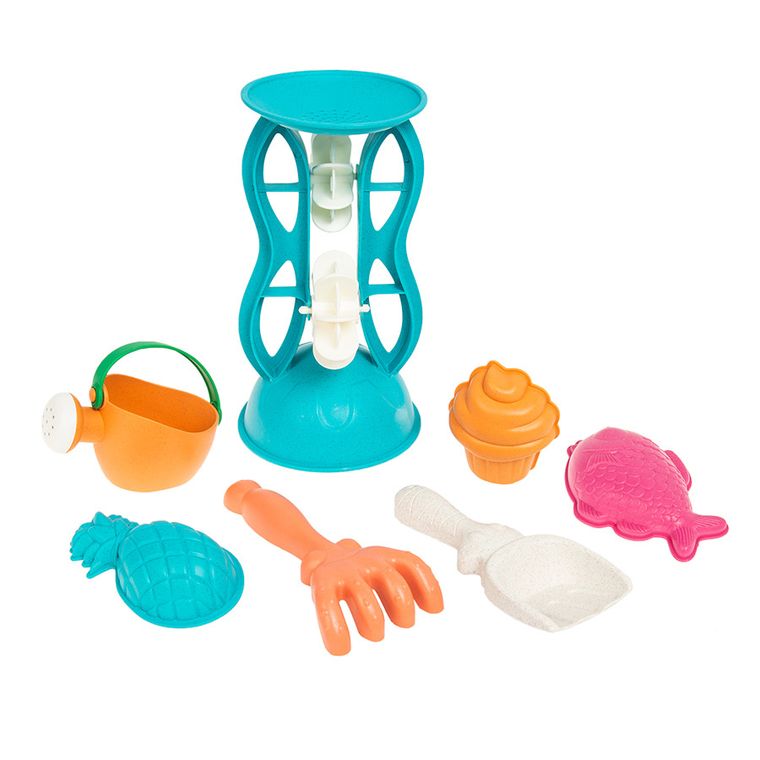 Smiki, zestaw z młynkiem do zabawy w piasku, wiaderko z akcesoriami