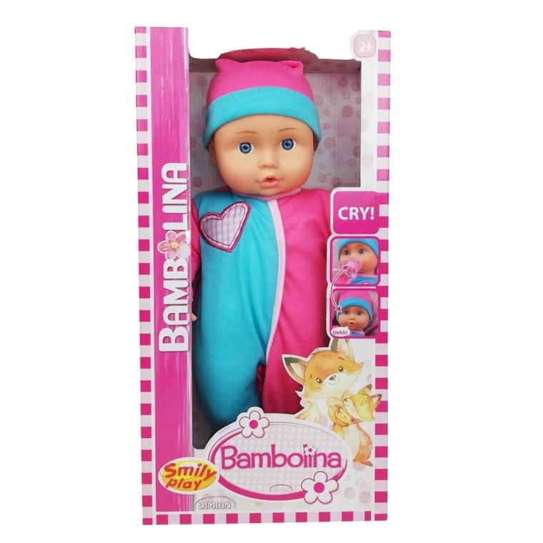 Smily Play, Bambolina, lalka interaktywna płacząca, 36 cm