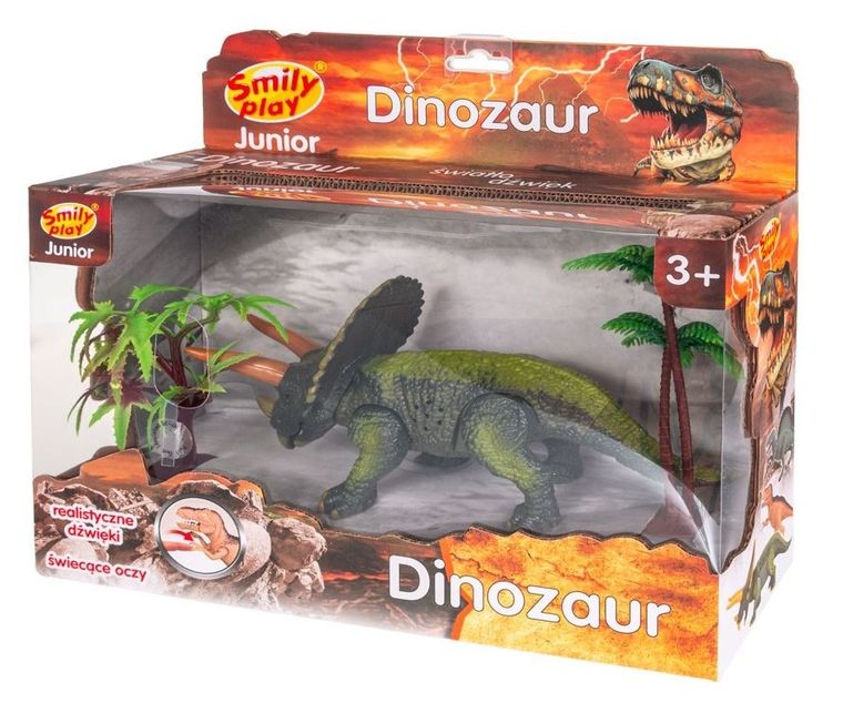Smily Play, Dinozaur Triceratops, zabawka interaktywna