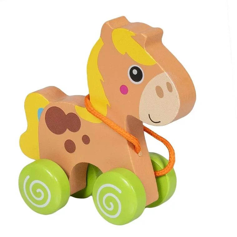 Smily Play, drewniany konik do ciągnięcia
