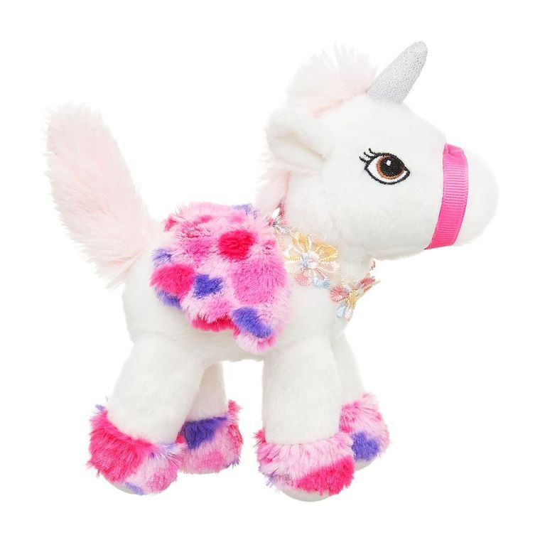 Smily Play, jednorożec, maskotka, biało-różowa