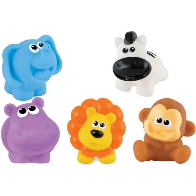 Smily Play, Koledzy z dżungli, gumowe zwierzątka, zabawka edukacyjna