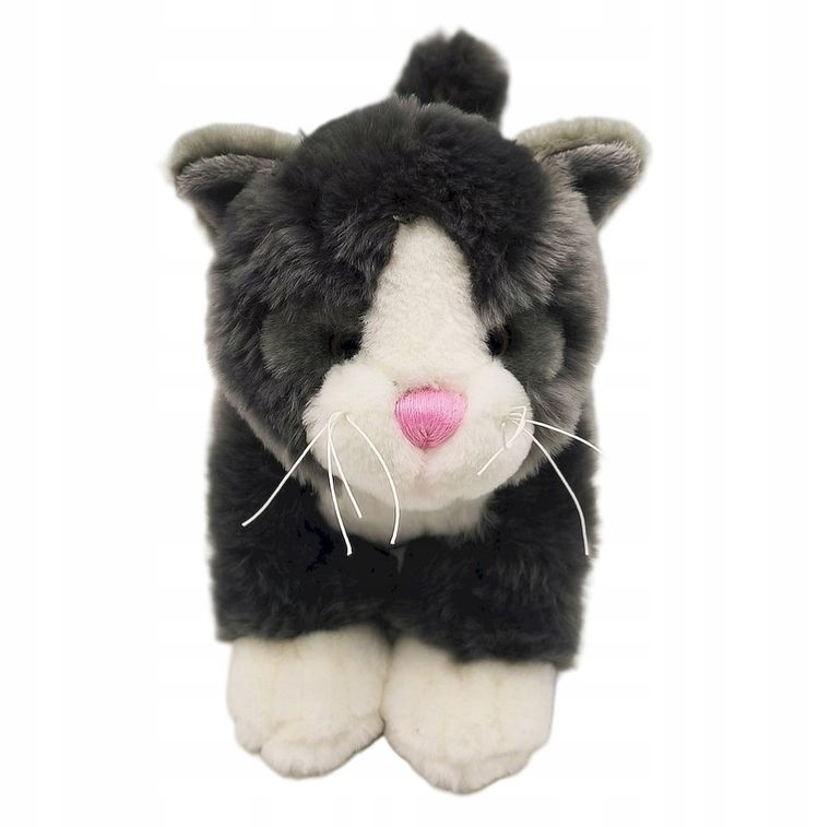 Smily Play, kot, pluszowa maskotka, szara