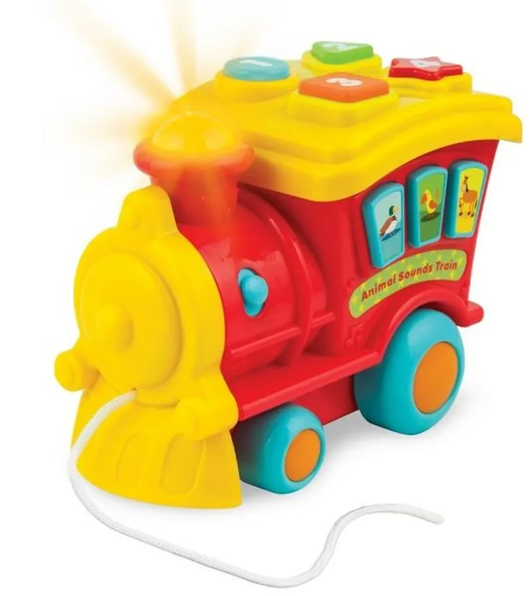 Smily Play, lokomotywa czu czu, zabawka do ciągnięcia