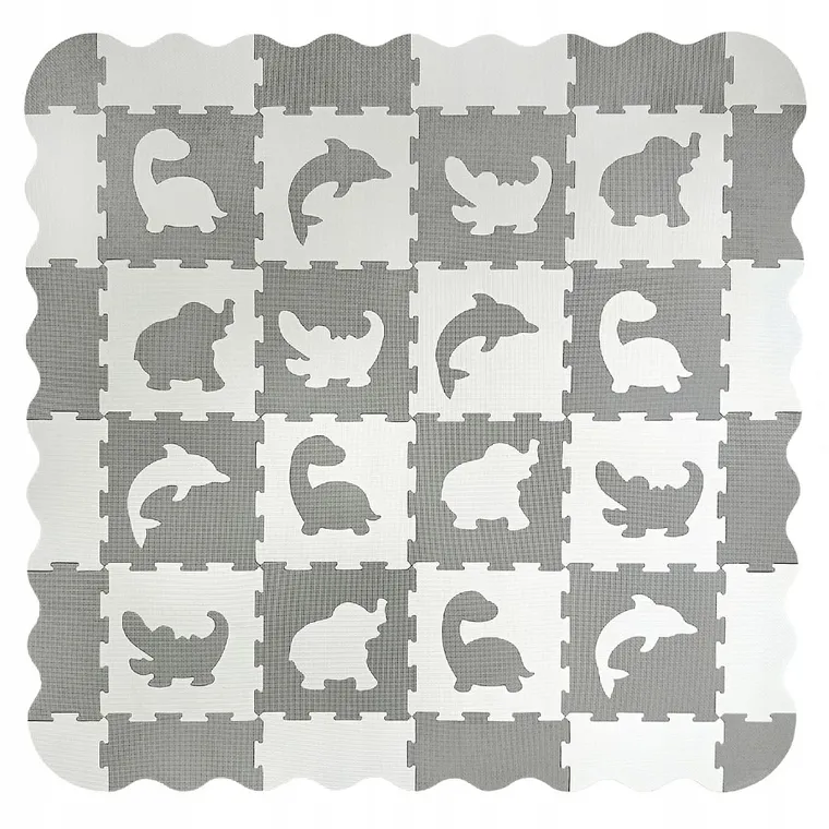 Smily Play, mata piankowa, biało-szara