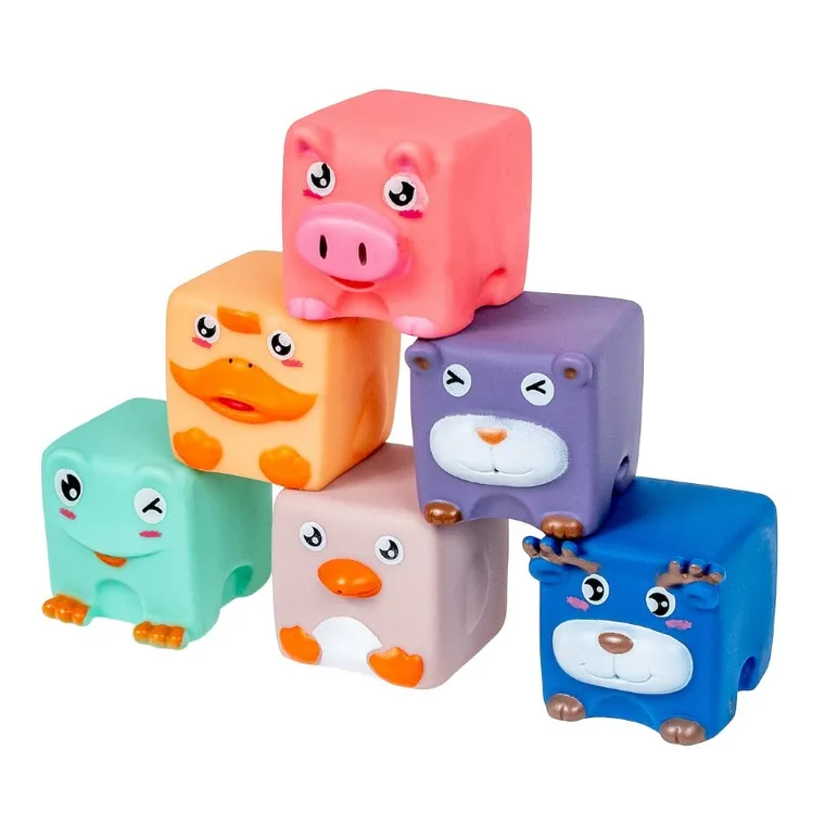 Smily Play, miękkie klocki sensoryczne, 6 szt.