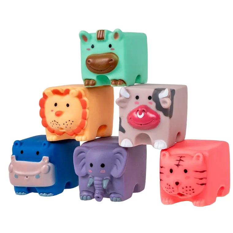 Smily Play, miękkie klocki sensoryczne, 6 szt.
