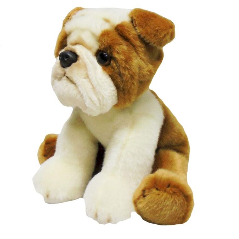 Smily Play, pies bull dog, maskotka, 30 cm
