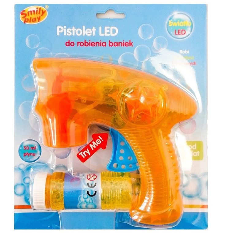 Smily Play, pistolet LED do robienia baniek