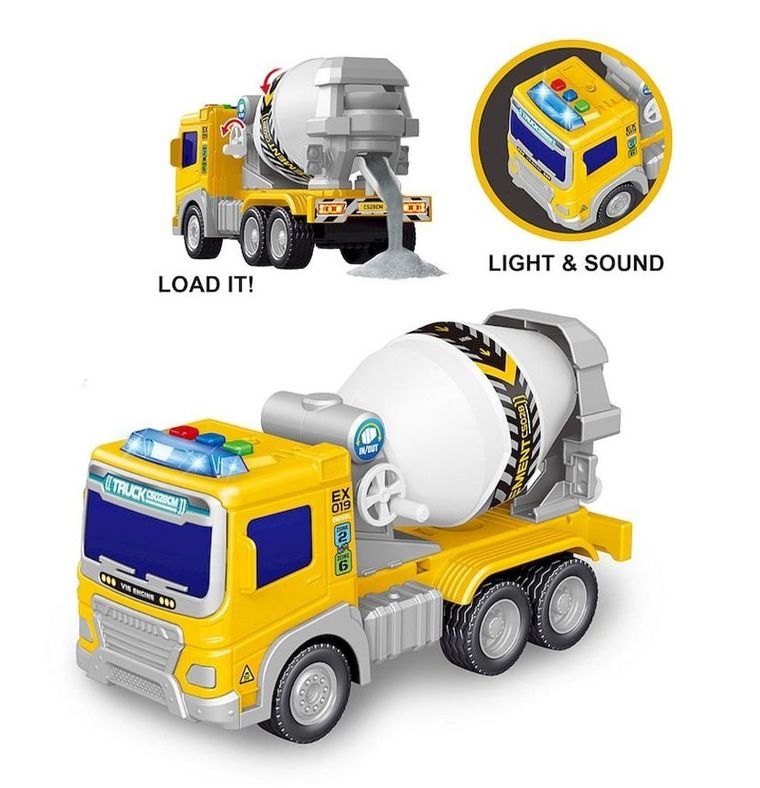 Smily Play, Służby miejskie, Betoniarka, pojazd, światło i dźwięk, 26 cm