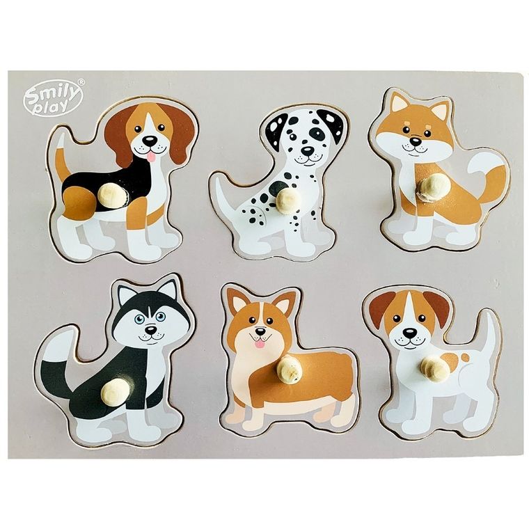 Smily Play, układanka, psy