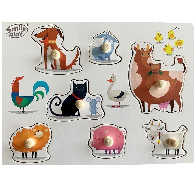 Smily Play, układanka, zwierzęta domowe