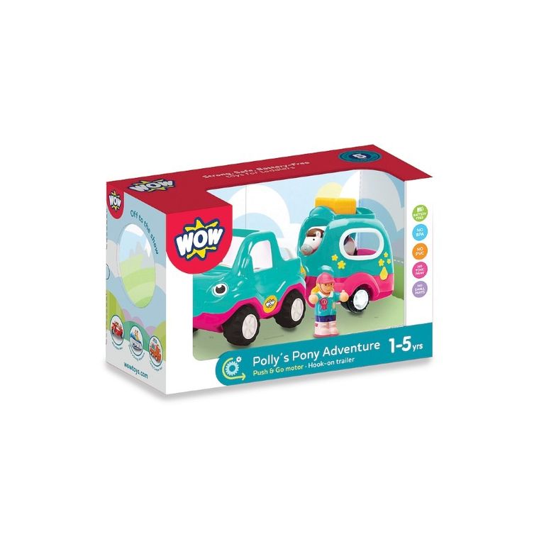 Smily Play, Wow, Polly, figurki i auto z przyczepą dla kucyka