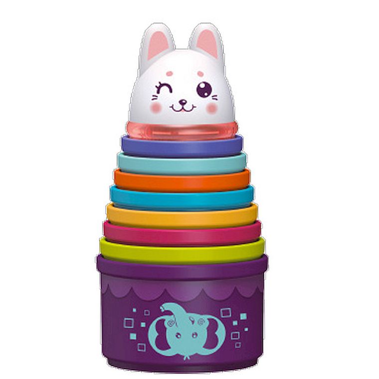 Smily Play, Zamek króliczka, piramidka, sorter, 58 cm