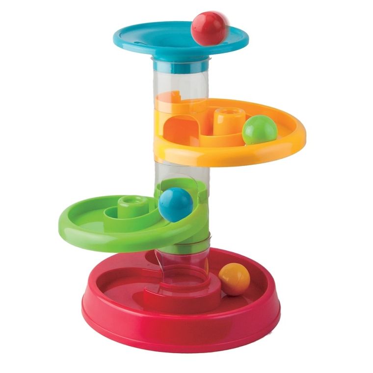 Smily Play, zjeżdżalnia dla piłeczek, zabawka edukacyjna