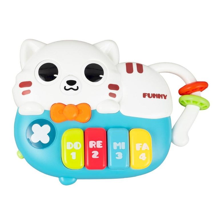 Smily Play, Zwierzaczkowe pianinko, zabawka interaktywna, kotek