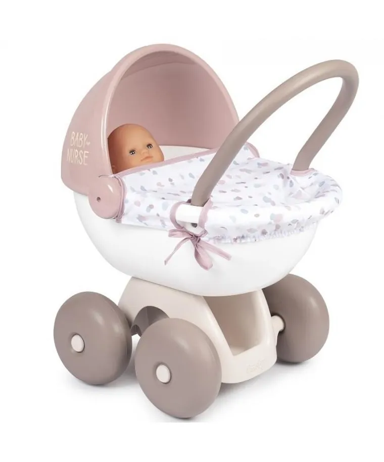 Smoby, Baby Nurse, wózek głęboki z daszkiem