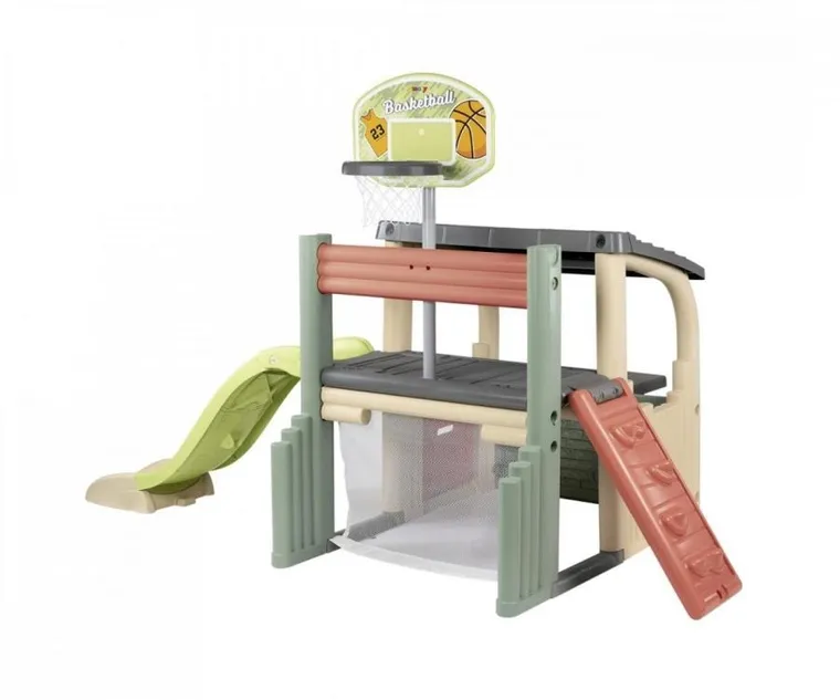 Smoby, Centrum zabaw, domek ogrodowy ze zjeżdżalnią