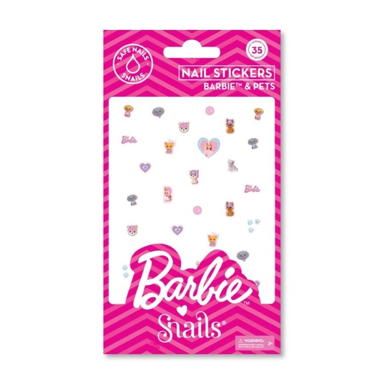 Snails, Barbie, naklejki na paznokcie, Barbie & Pets