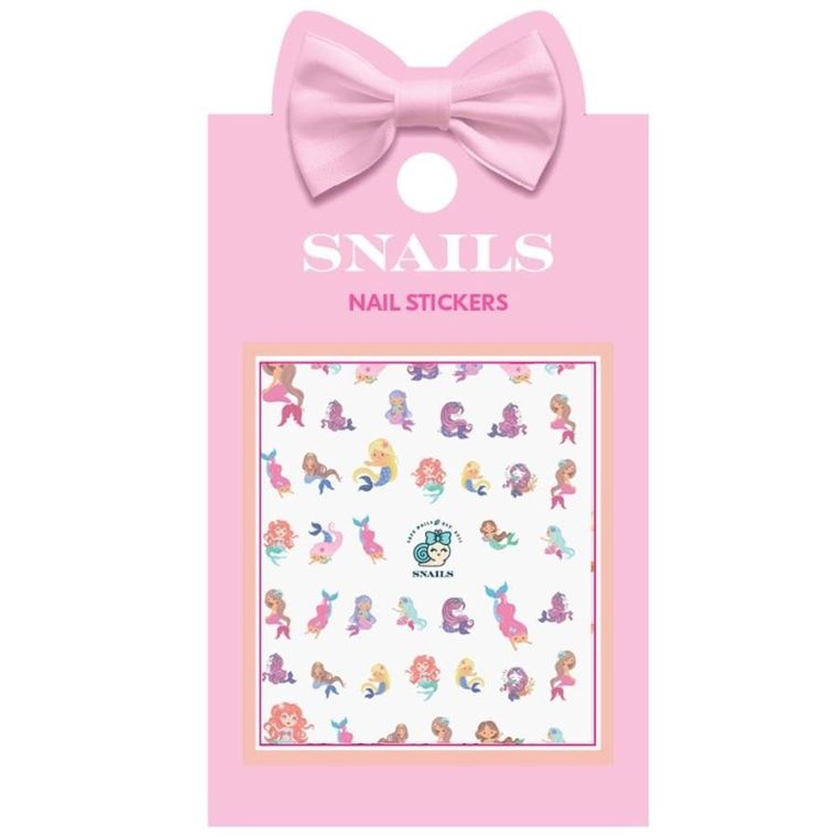 Snails, naklejki na paznokcie, syrenki
