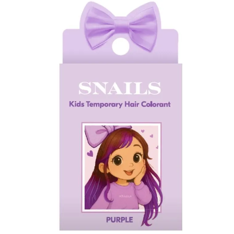 Snails, zmywalna kreda do włosów, fioletowa, 1 szt.