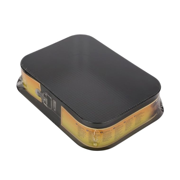 SNB, forma, tortownica, prostokątna, 34-24-7,5 cm, czarna