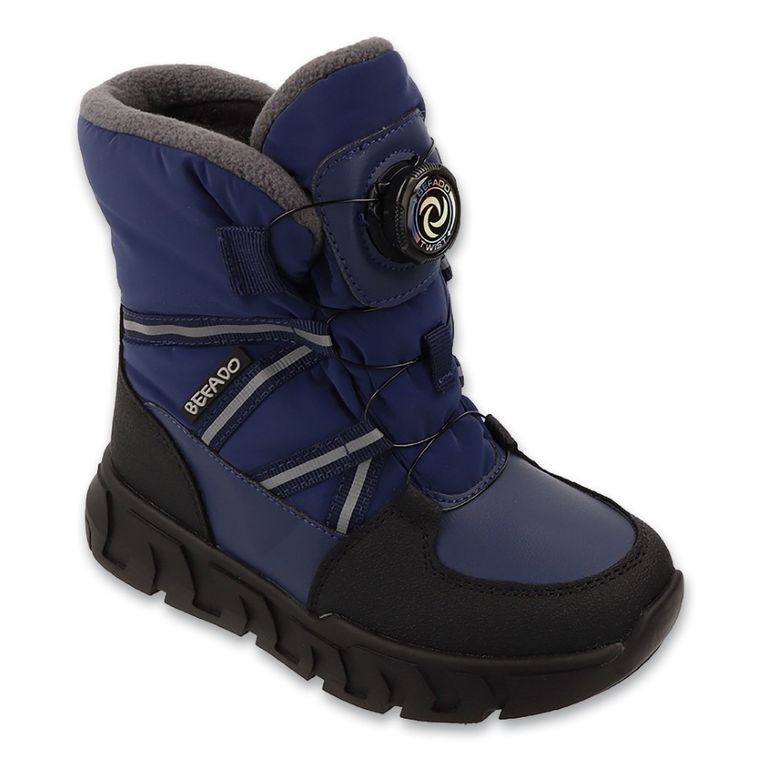 Śniegowce chłopięce, ocieplane, granatowe, Befado