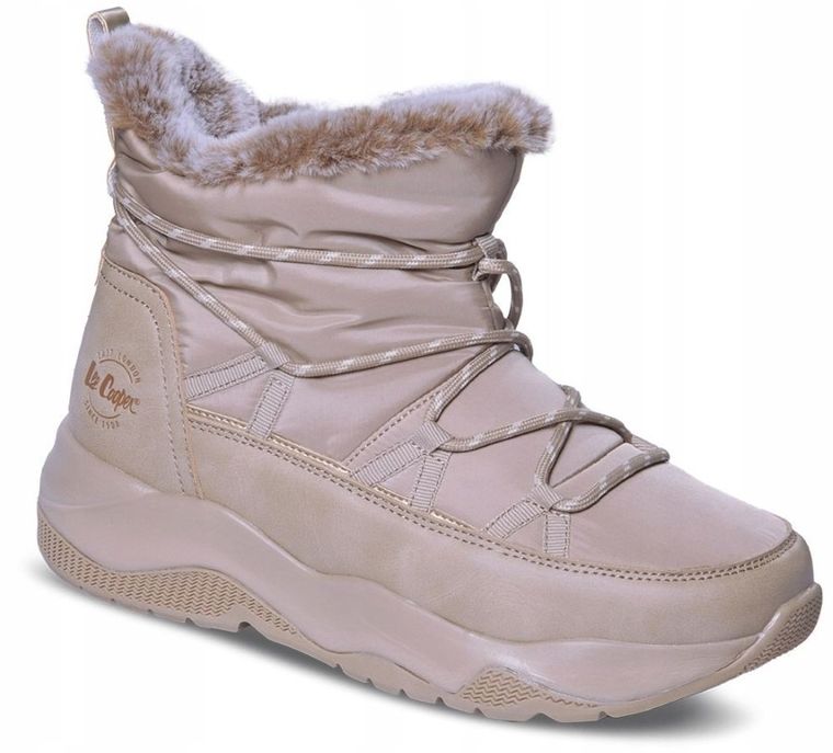 Śniegowce damskie, beżowe, Lee Cooper