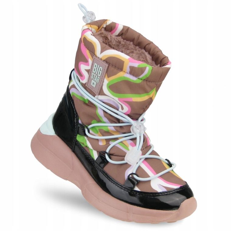 Śniegowce dziecięce, ocieplane, brązowe, Big Star