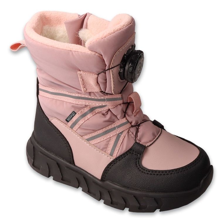 Śniegowce dziewczęce, ocieplane, różowe, Befado