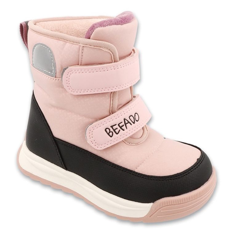 Śniegowce dziewczęce, ocieplane, różowe, Befado