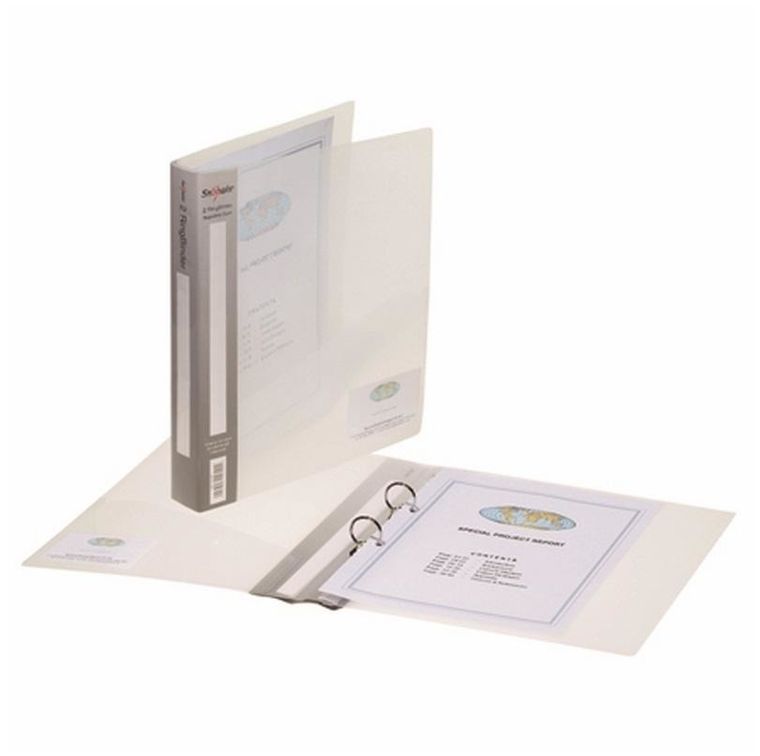 Snopake, segregator A4, 15mm, 2R, przeźroczysty