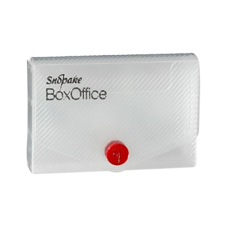 Snopake, teczka na wizytówki, przezroczysta, 15 mm