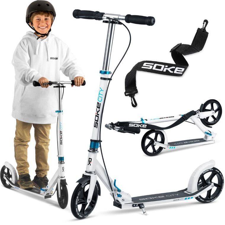 Soke, City, hulajnoga miejska, składana, biała