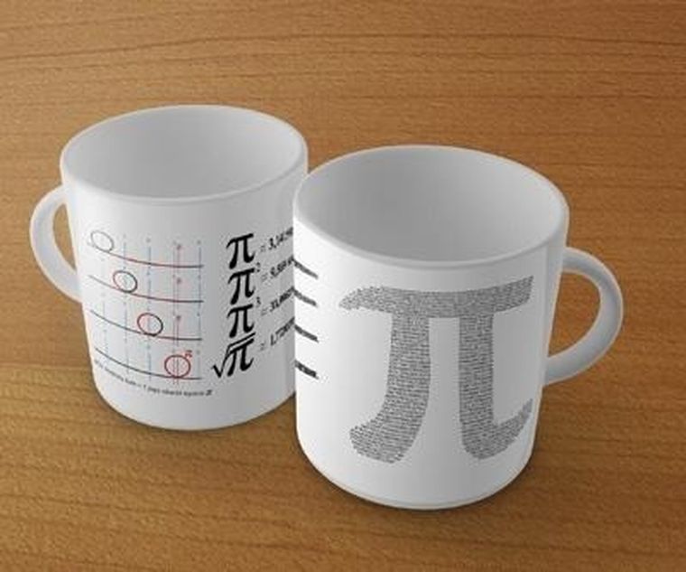 Soliton, kubek, Matematyka. Literka Pi