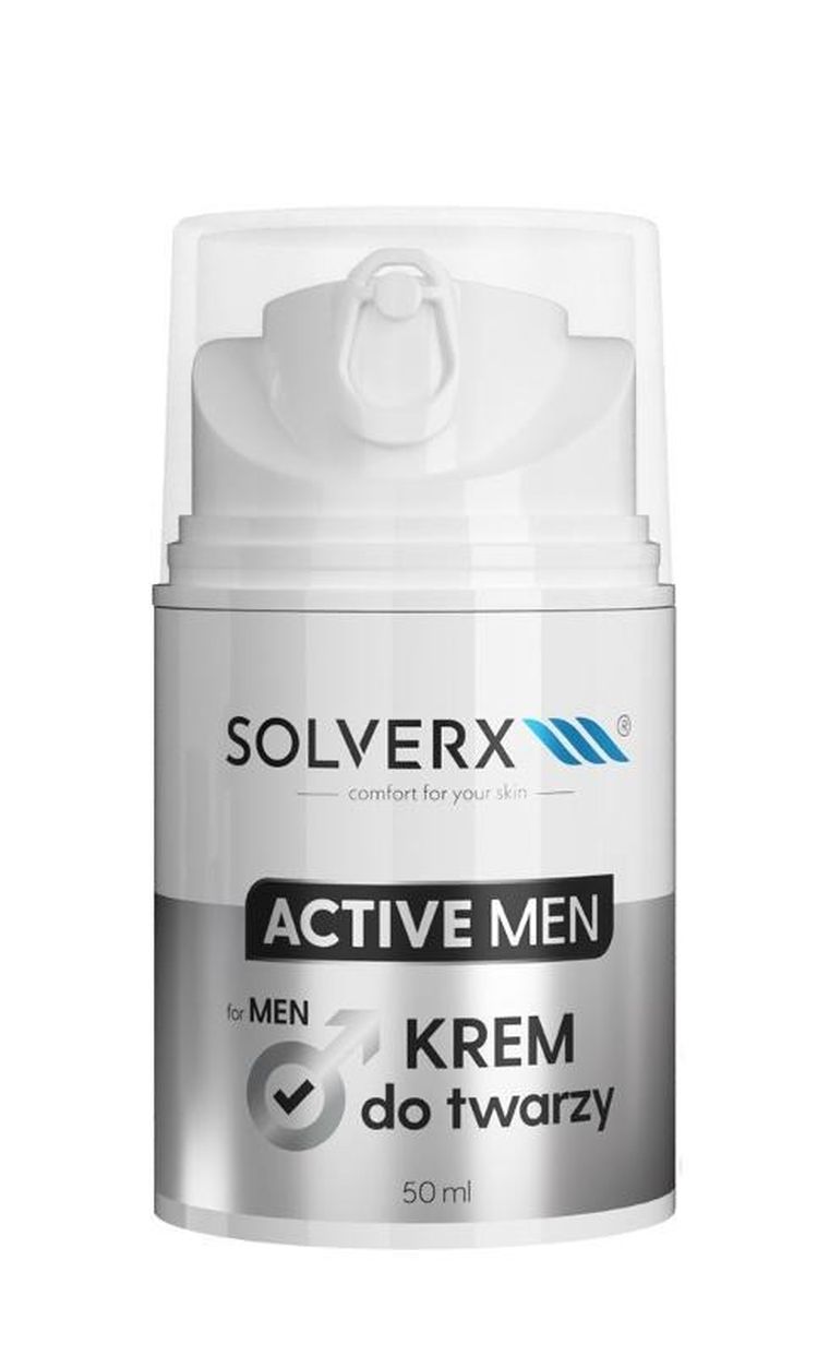 Solverx, Active Men, krem do twarzy, 50 ml