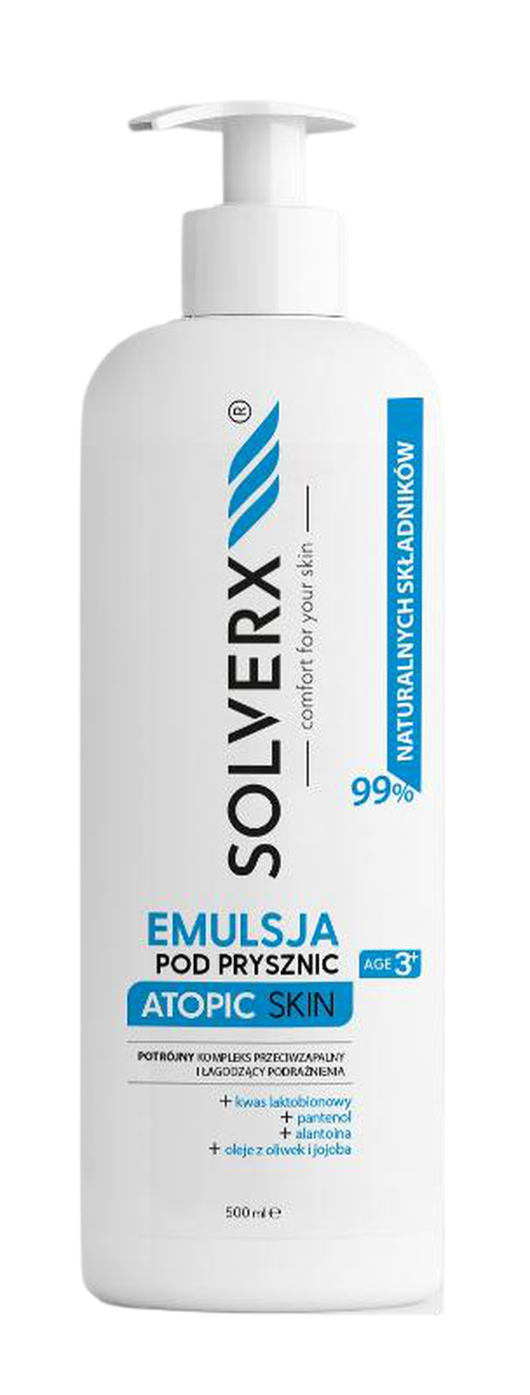 Solverx, Atopic Skin, emulsja pod prysznic, 500 ml