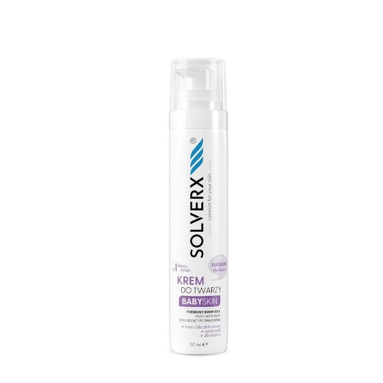 Solverx, Baby, Skin, krem-emolient do twarzy dla dzieci, 50 ml