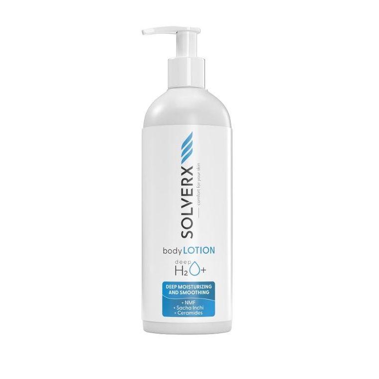 Solverx deep h2o+, balsam do ciała, głęboko nawilżający, skóra przesuszona i odwodniona, 400 ml