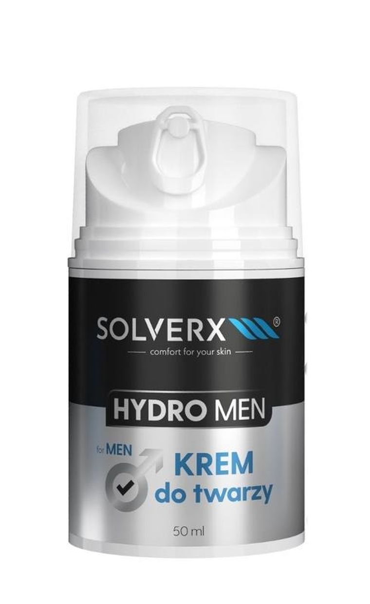 Solverx, Hydro Men, krem do twarzy, 50 ml